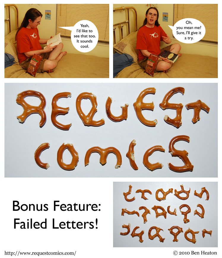 Pretzel Letters comic