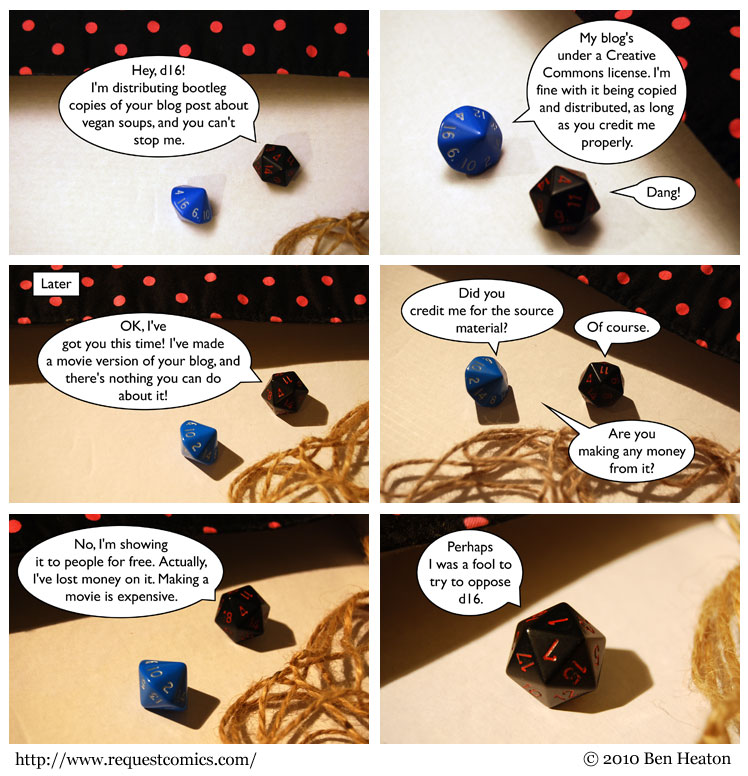 Soup Recipe Dice Blog: The Movie comic