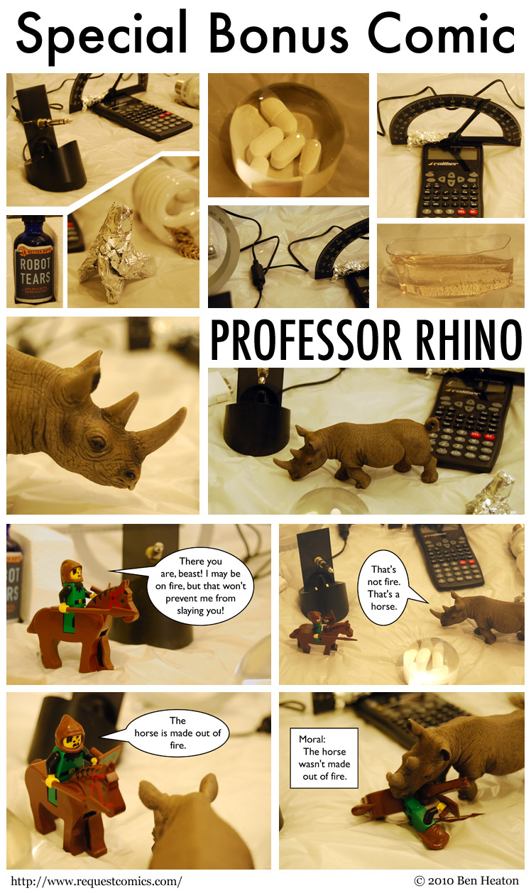 Professor Rhino comic