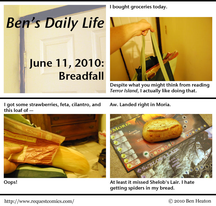 Ben's Daily Life: Breadfall comic