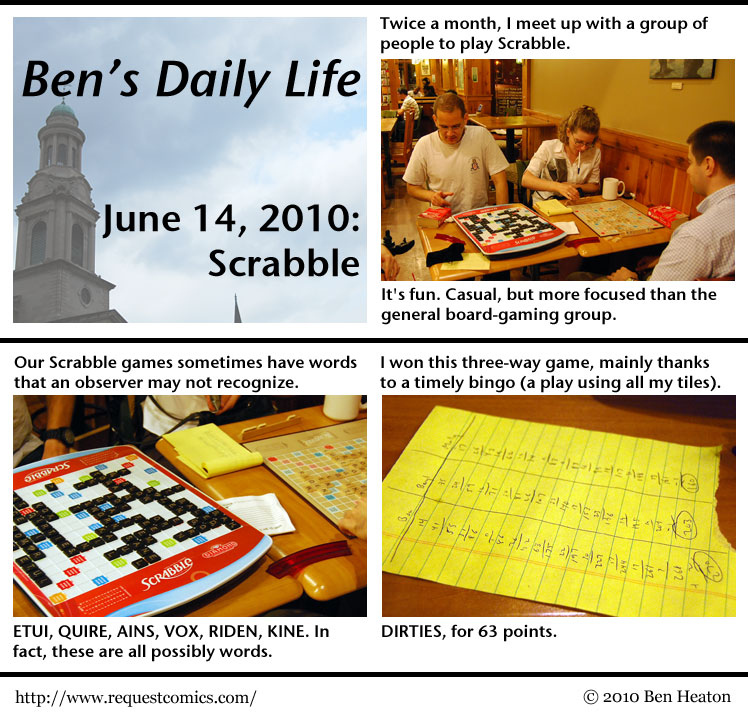 Ben's Daily Life: Scrabble comic