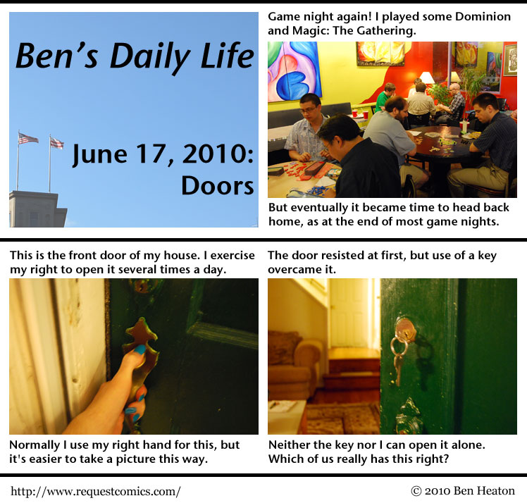 Ben's Daily Life: Doors comic