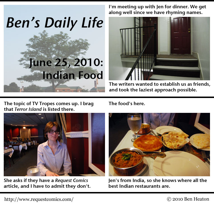 Ben's Daily Life: Indian Food comic