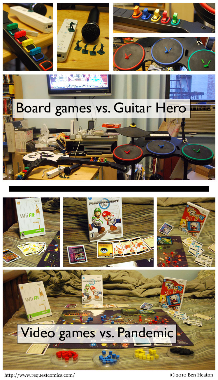 Video Games vs. Board Games comic