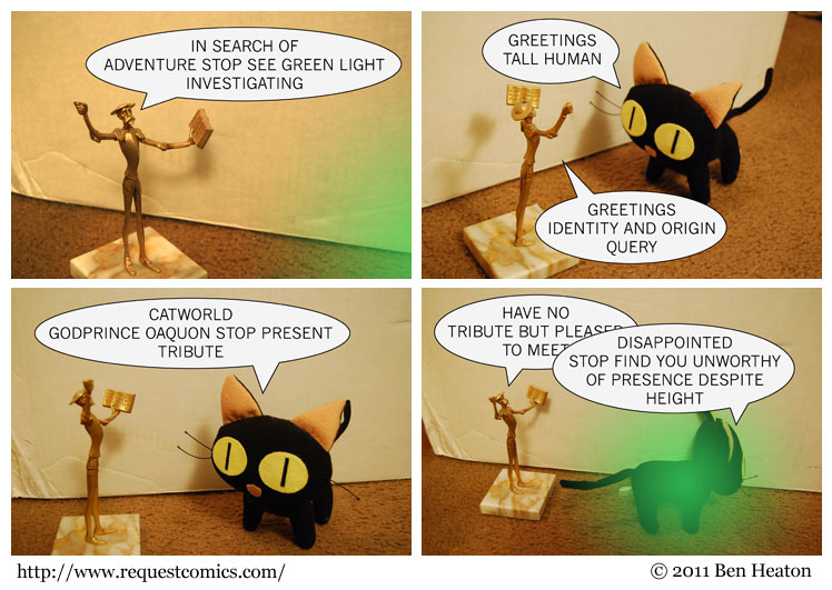 Tall Don Quixote Meets Oaquon comic