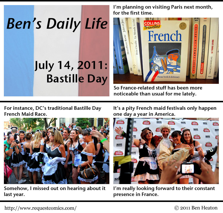 Ben's Daily Life: Bastille Day comic