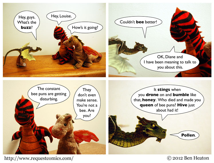 Bee Puns comic