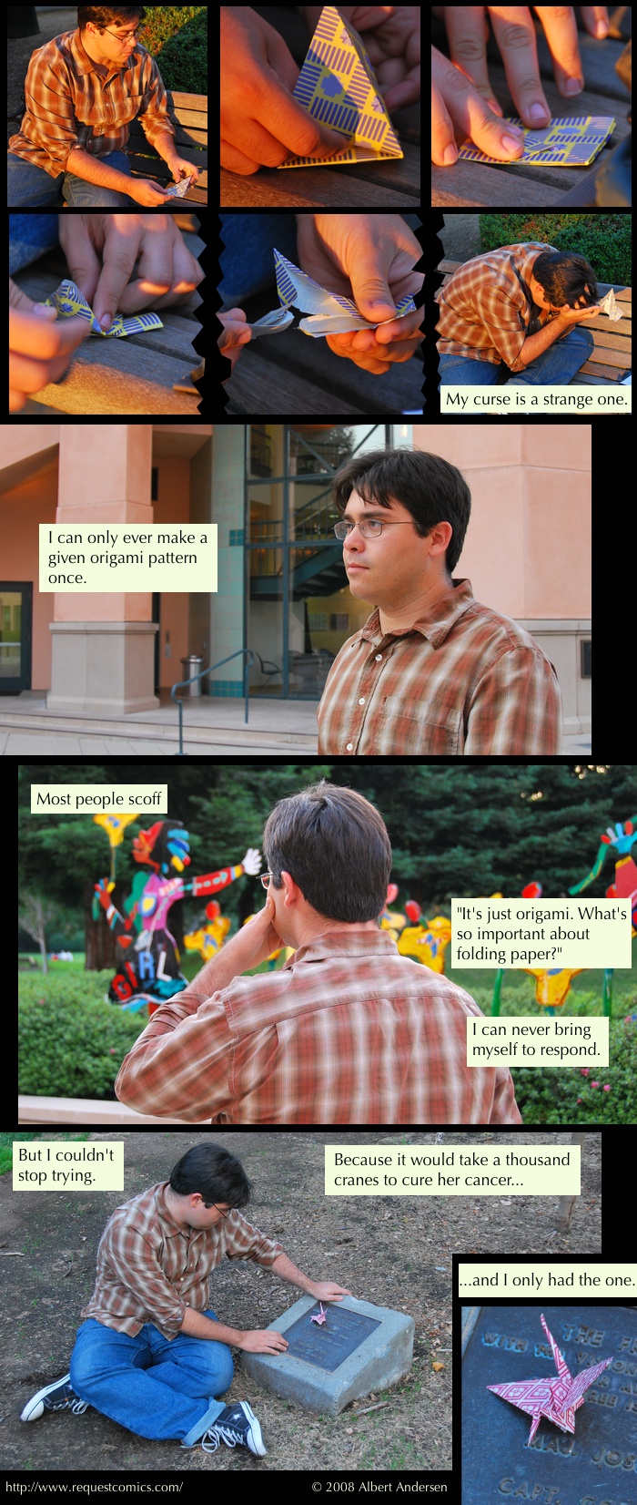 Origami comic