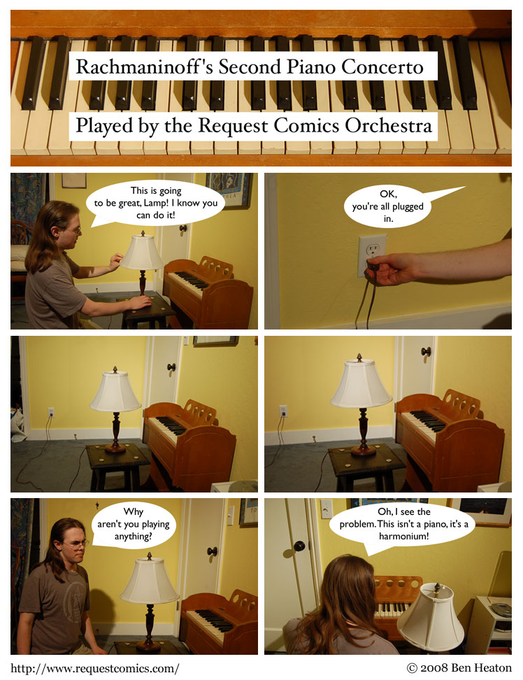 Rachmaninoff's Second Piano Concerto comic