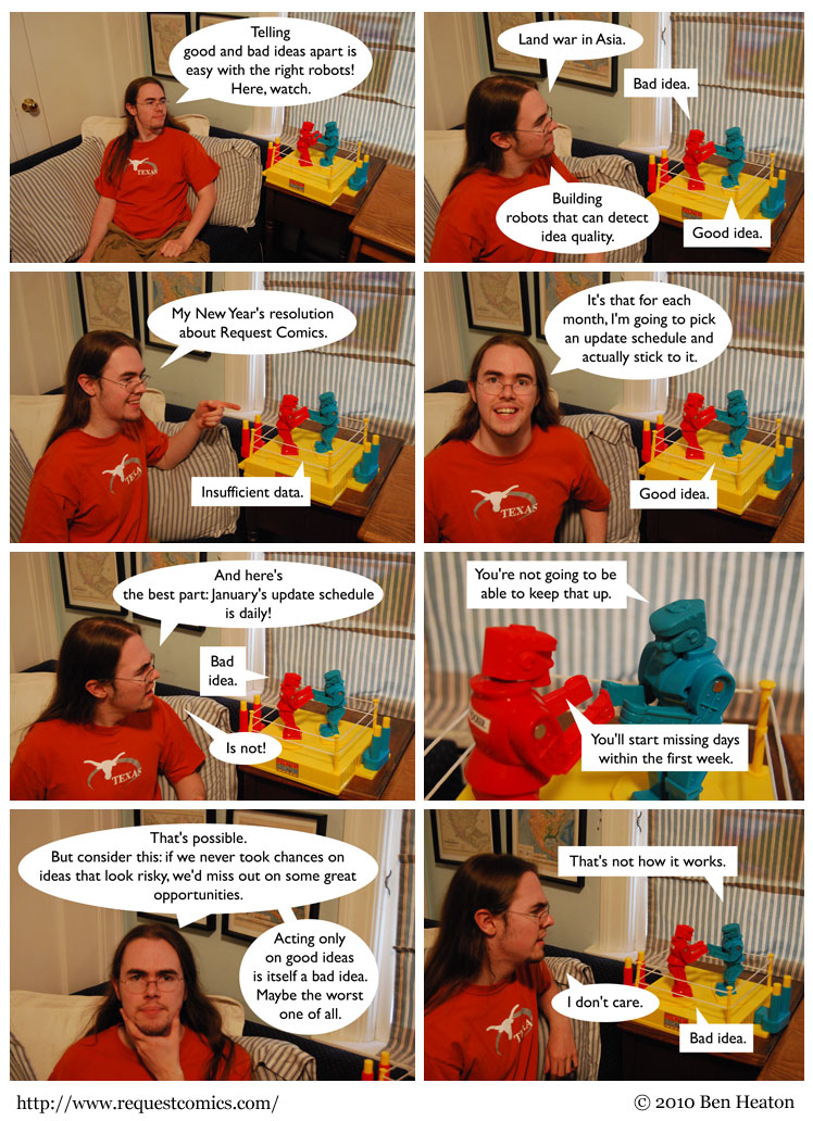 Good Idea, Bad Idea comic